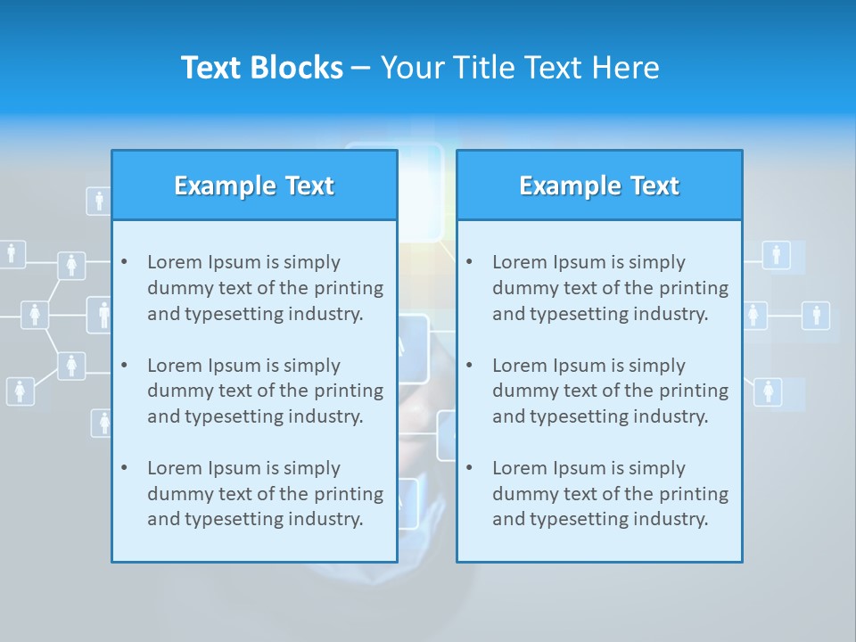 Interaction News Businessman PowerPoint Template
