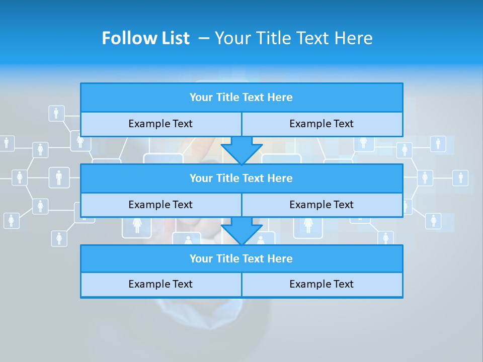 Interaction News Businessman PowerPoint Template