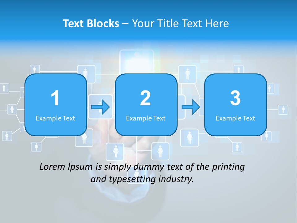 Interaction News Businessman PowerPoint Template