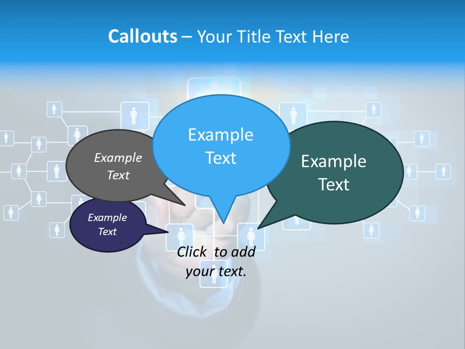 Interaction News Businessman PowerPoint Template