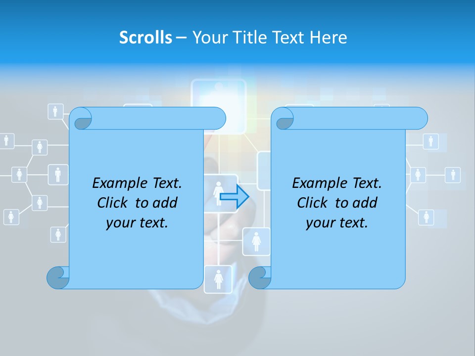 Interaction News Businessman PowerPoint Template