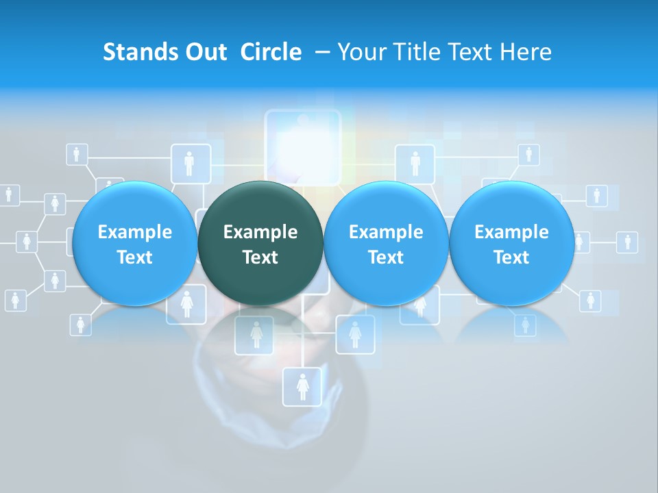 Interaction News Businessman PowerPoint Template