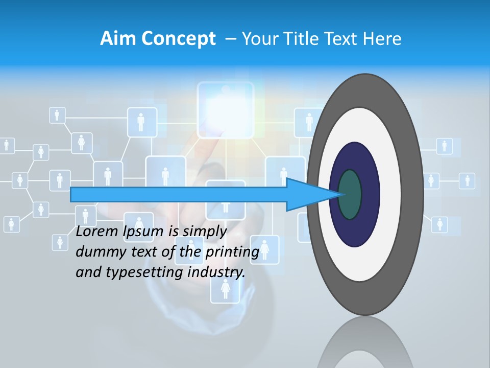 Interaction News Businessman PowerPoint Template