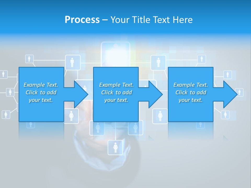Interaction News Businessman PowerPoint Template