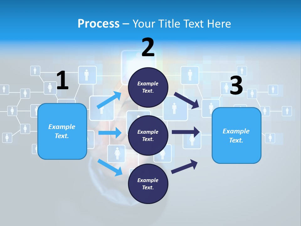 Interaction News Businessman PowerPoint Template