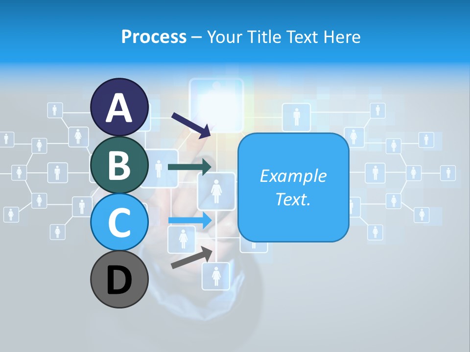 Interaction News Businessman PowerPoint Template