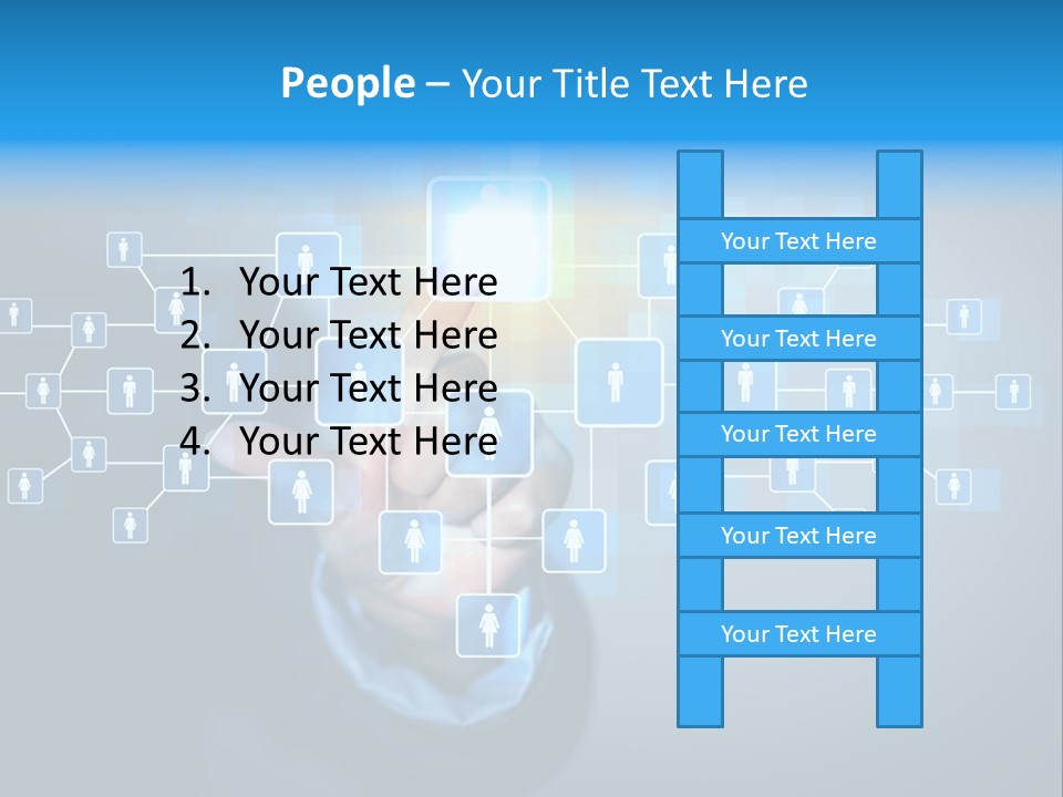 Interaction News Businessman PowerPoint Template