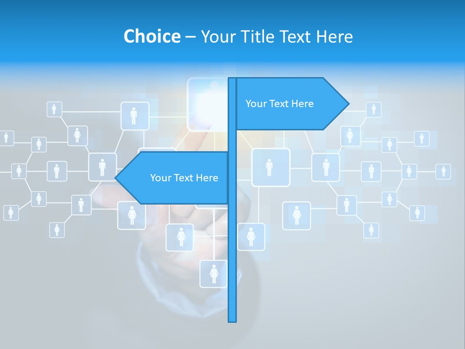 Interaction News Businessman PowerPoint Template
