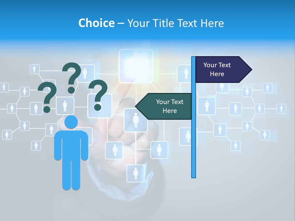 Interaction News Businessman PowerPoint Template