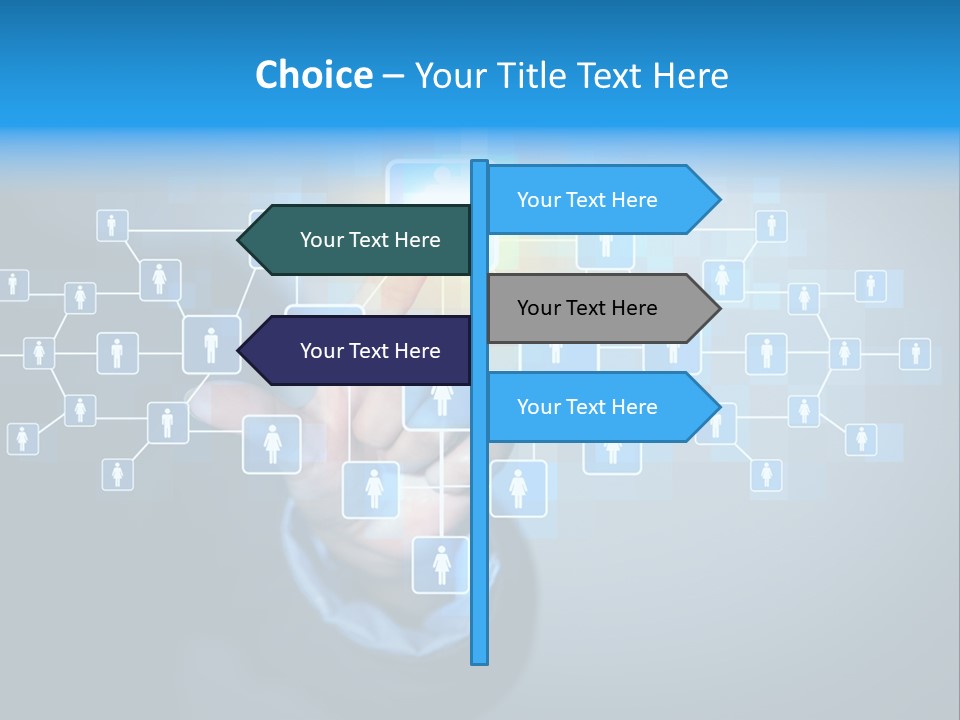 Interaction News Businessman PowerPoint Template