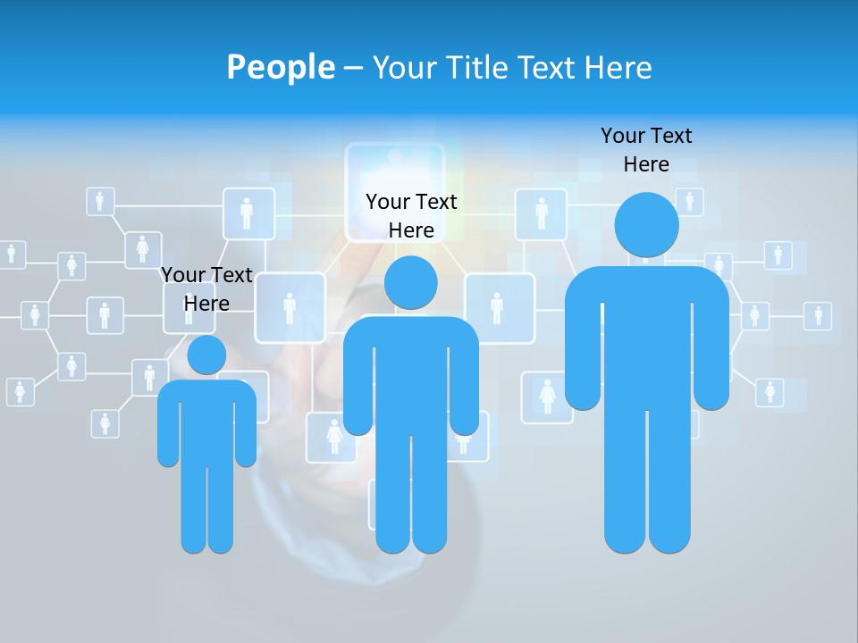 Interaction News Businessman PowerPoint Template