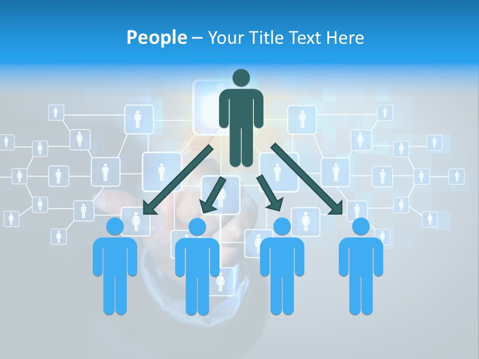 Interaction News Businessman PowerPoint Template