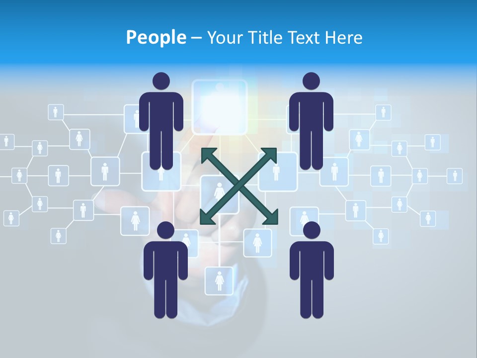 Interaction News Businessman PowerPoint Template