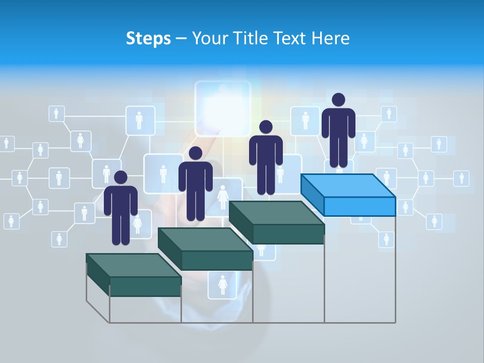 Interaction News Businessman PowerPoint Template