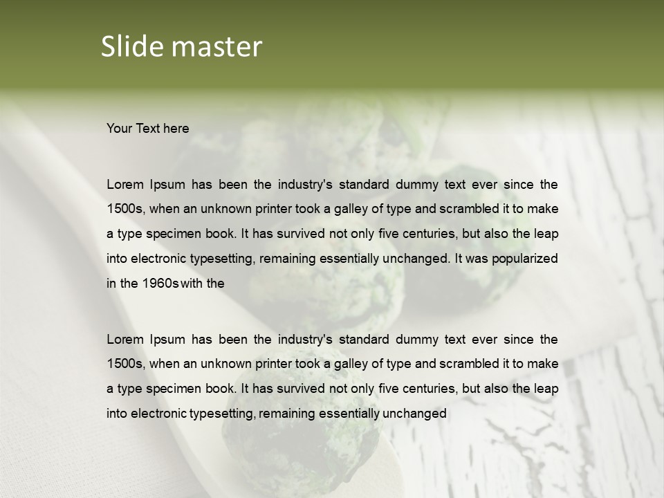 Leaf Table Strangolapreti PowerPoint Template
