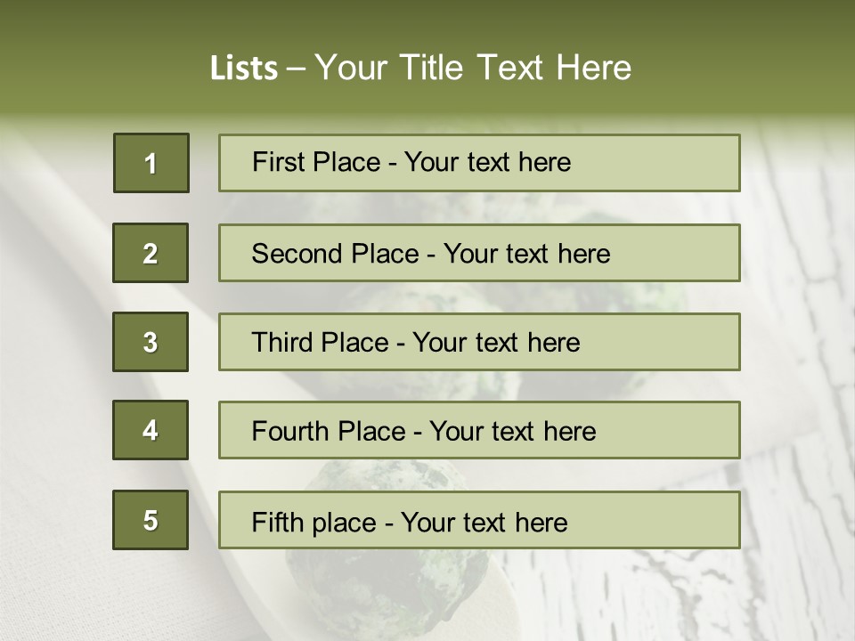 Leaf Table Strangolapreti PowerPoint Template