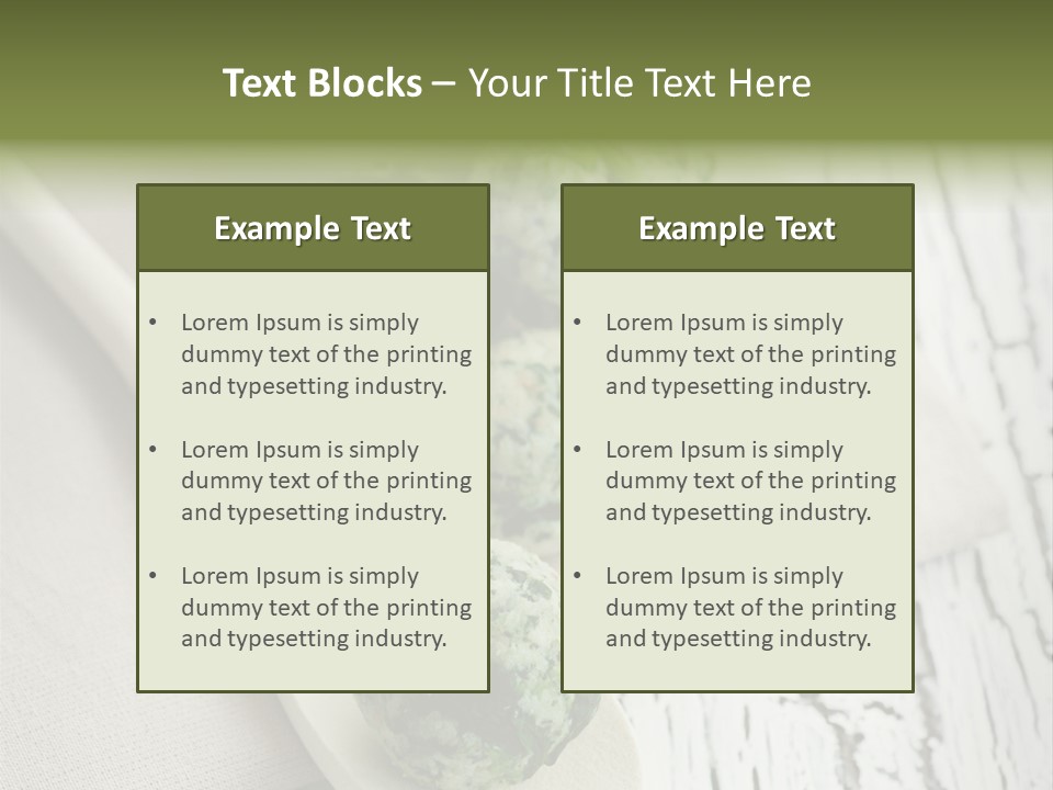 Leaf Table Strangolapreti PowerPoint Template
