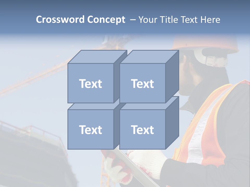 Project Industrial Hardhat PowerPoint Template