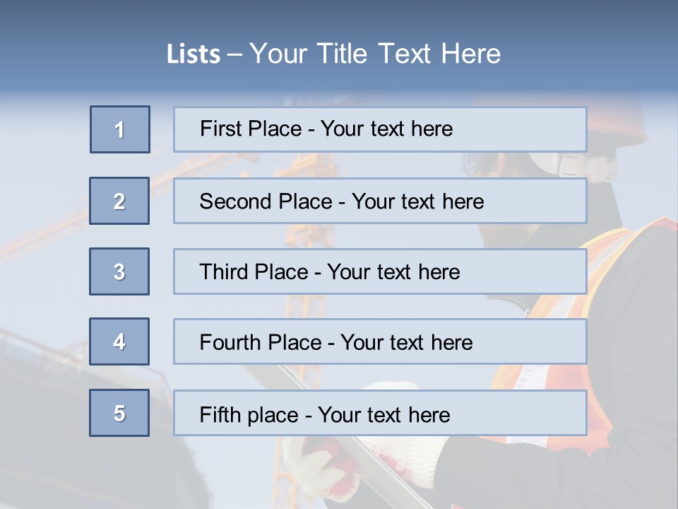 Project Industrial Hardhat PowerPoint Template
