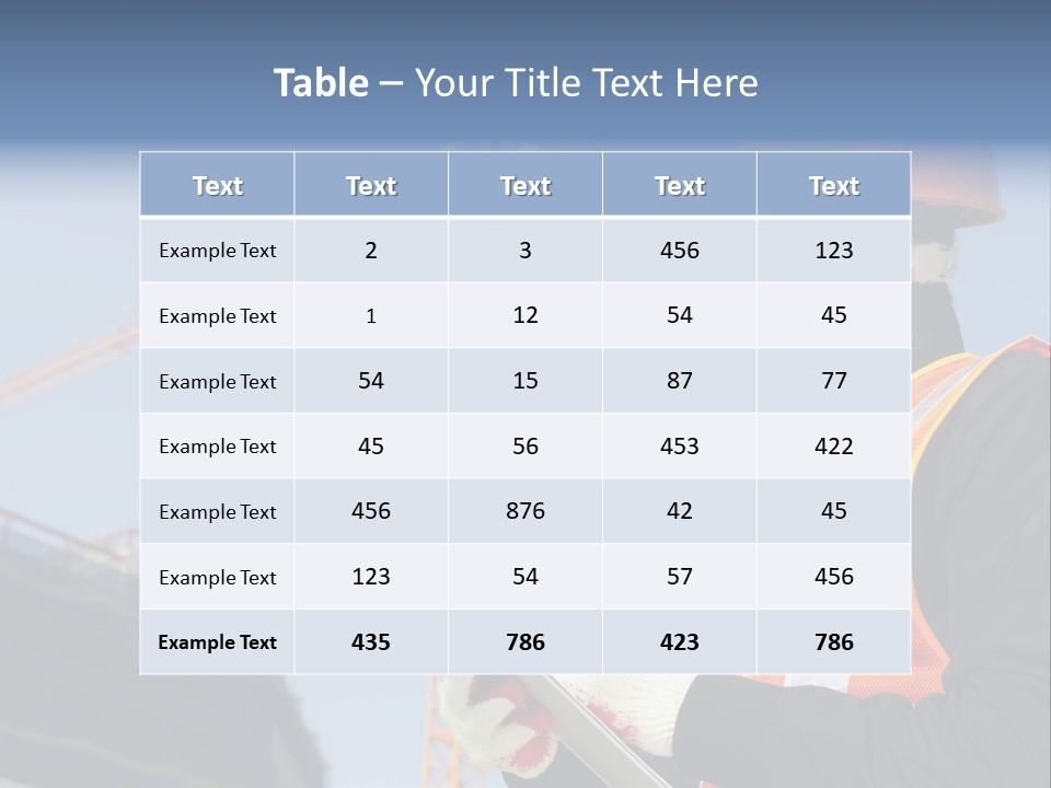Project Industrial Hardhat PowerPoint Template