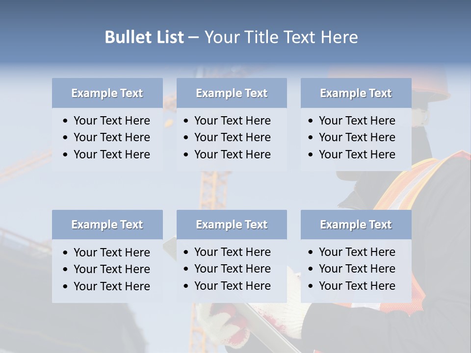 Project Industrial Hardhat PowerPoint Template