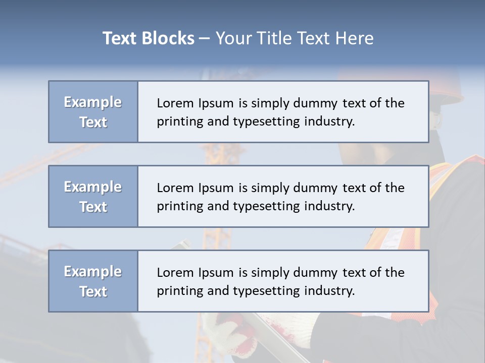 Project Industrial Hardhat PowerPoint Template