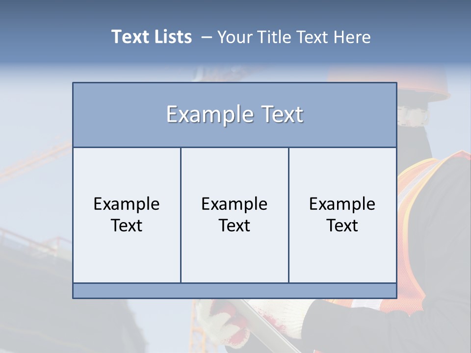Project Industrial Hardhat PowerPoint Template