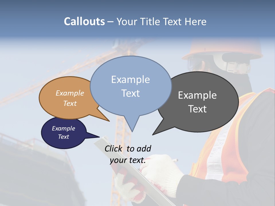 Project Industrial Hardhat PowerPoint Template
