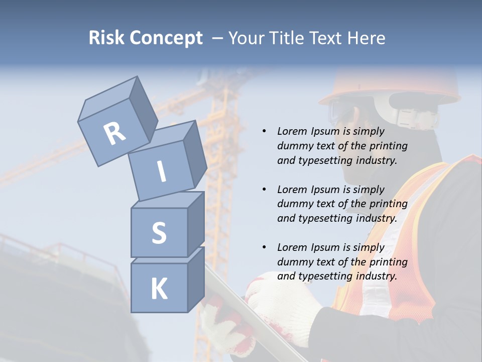 Project Industrial Hardhat PowerPoint Template