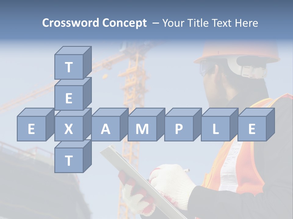 Project Industrial Hardhat PowerPoint Template