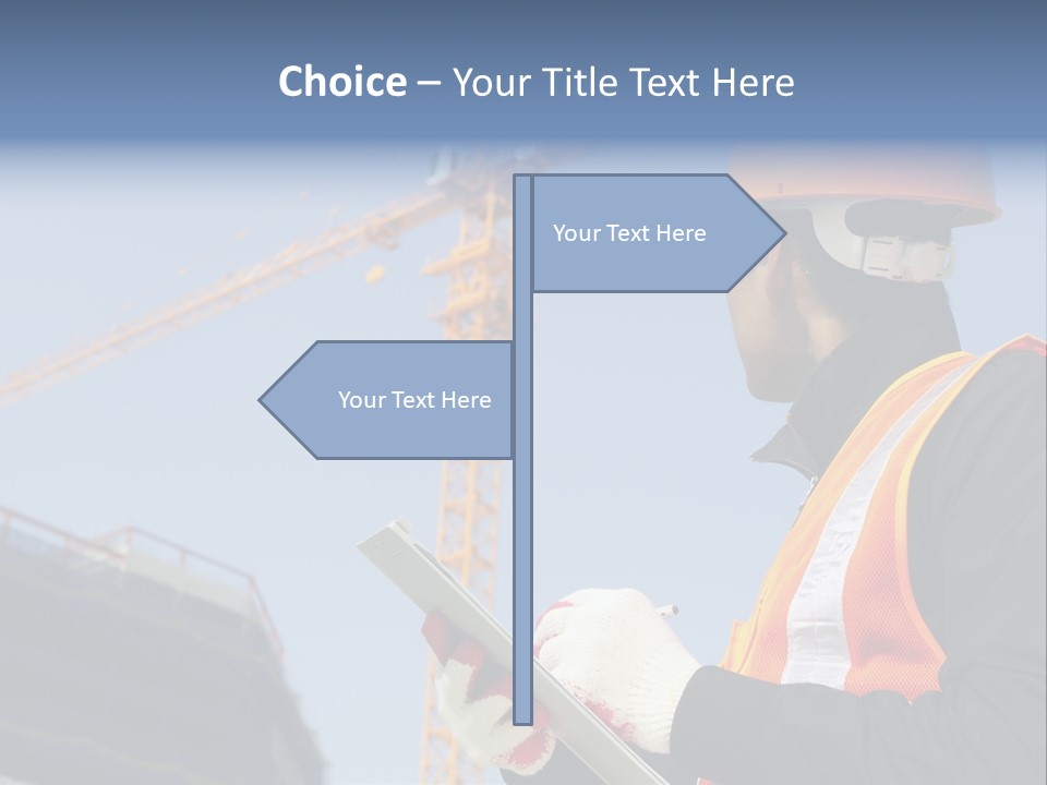 Project Industrial Hardhat PowerPoint Template