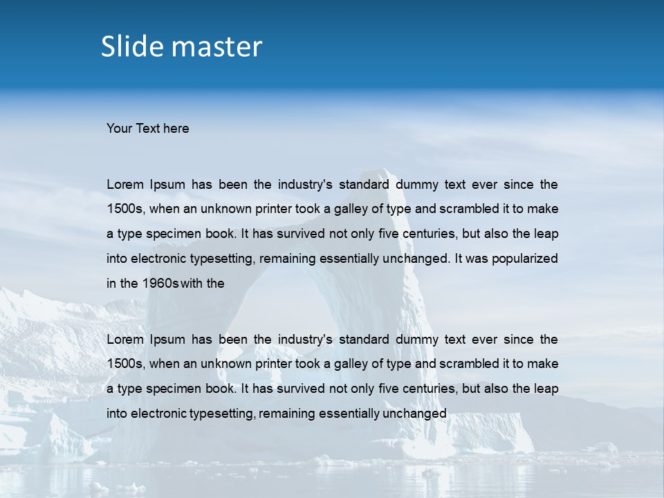 Natural Bridge Ocean PowerPoint Template