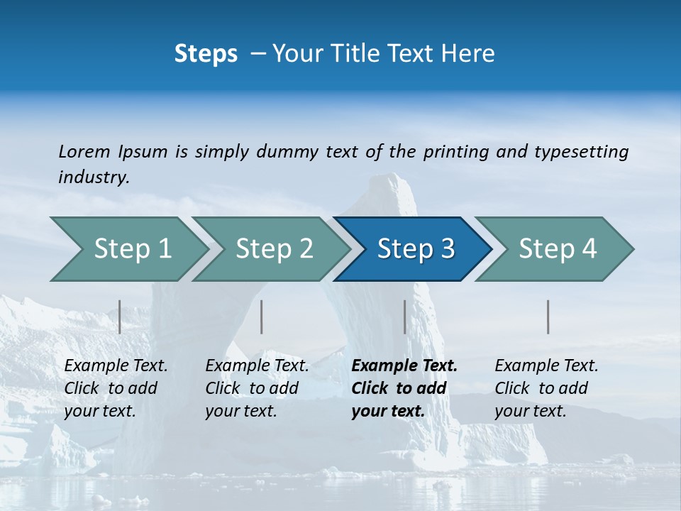 Natural Bridge Ocean PowerPoint Template