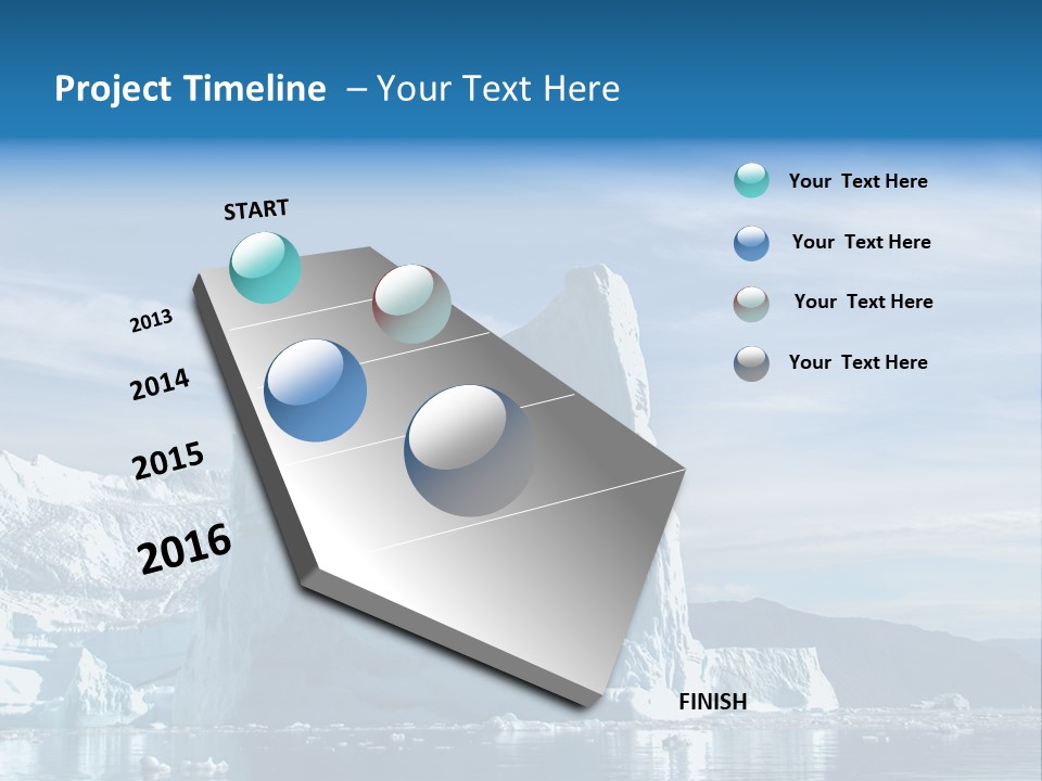 Natural Bridge Ocean PowerPoint Template