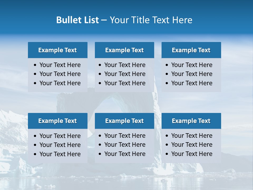 Natural Bridge Ocean PowerPoint Template