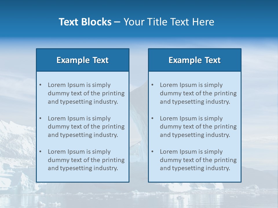 Natural Bridge Ocean PowerPoint Template