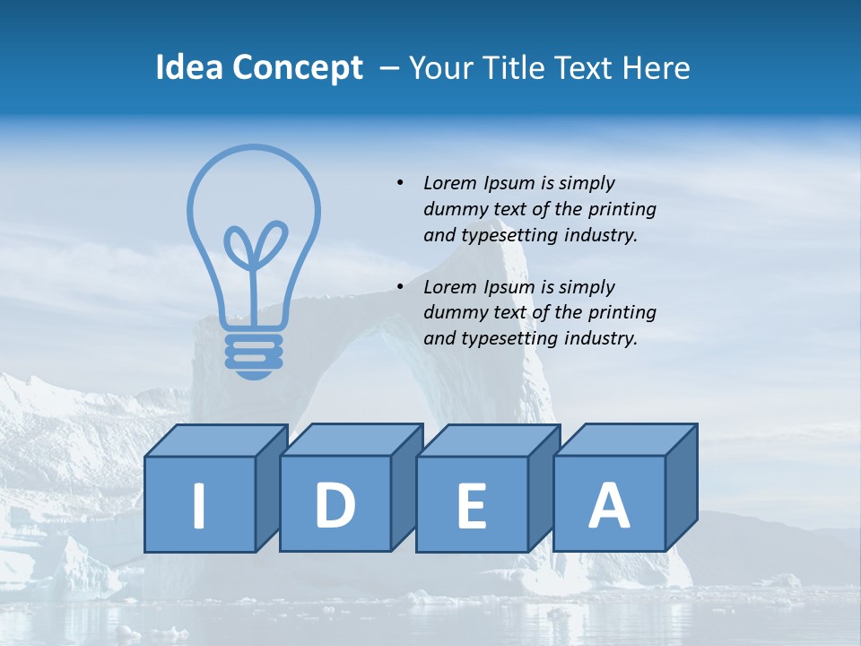 Natural Bridge Ocean PowerPoint Template
