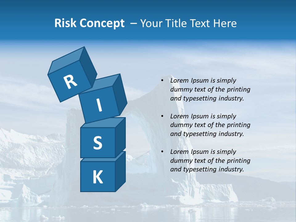 Natural Bridge Ocean PowerPoint Template