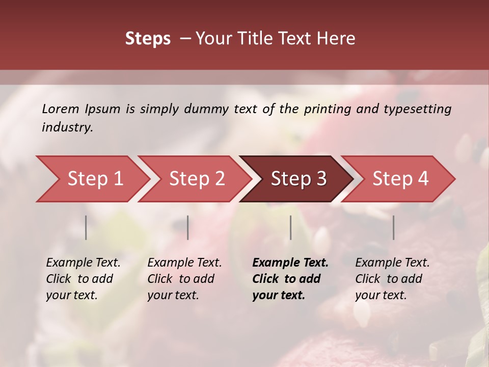 Fillet Course Grain PowerPoint Template