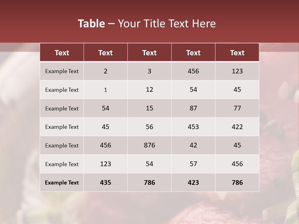 Fillet Course Grain PowerPoint Template