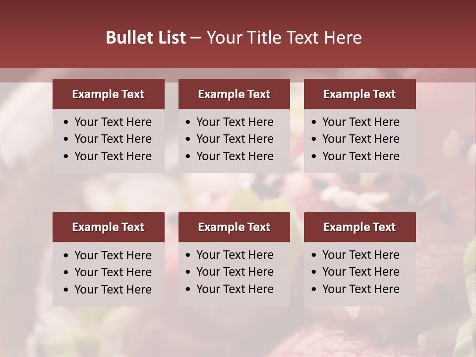 Fillet Course Grain PowerPoint Template
