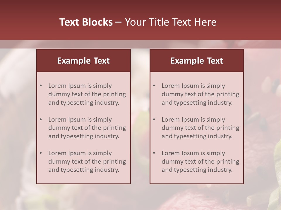 Fillet Course Grain PowerPoint Template