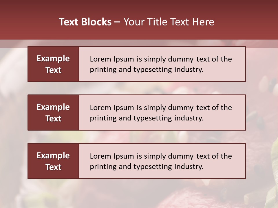 Fillet Course Grain PowerPoint Template