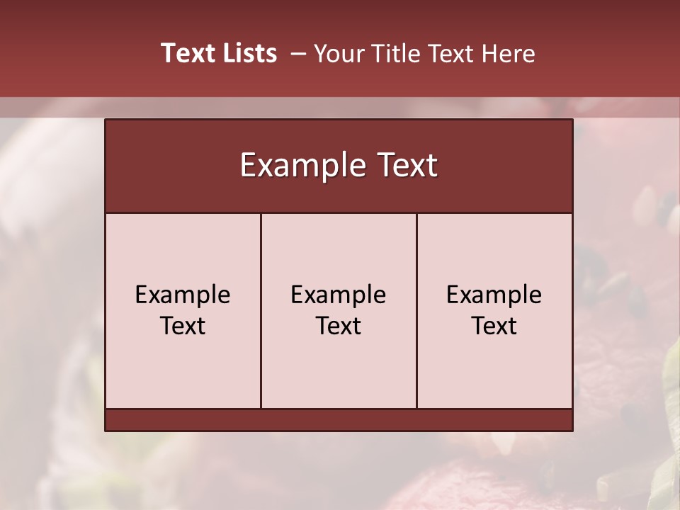 Fillet Course Grain PowerPoint Template
