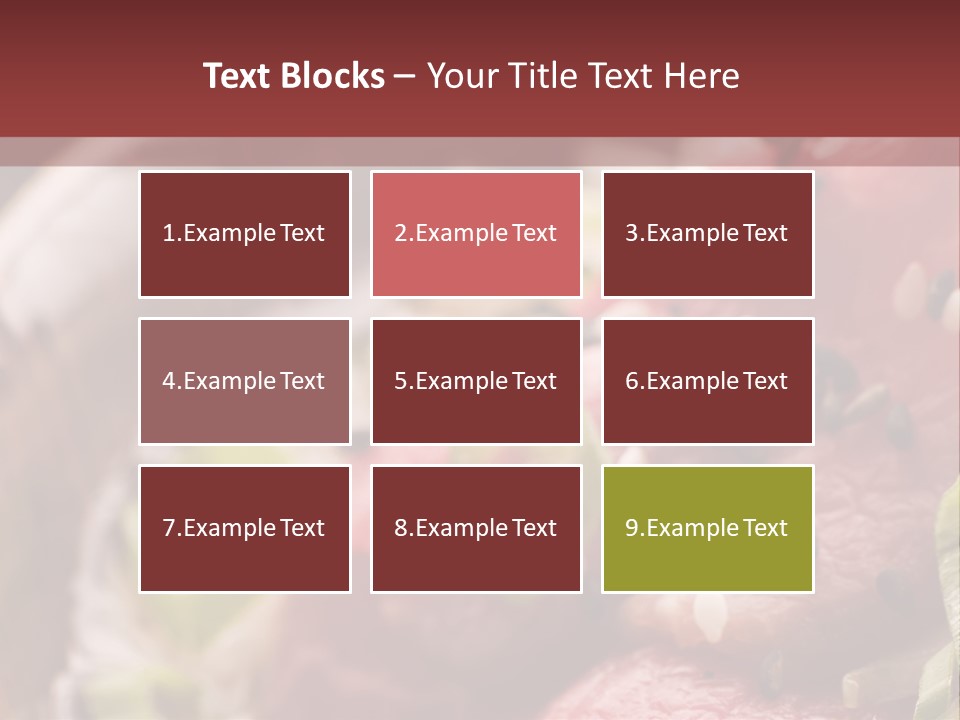 Fillet Course Grain PowerPoint Template