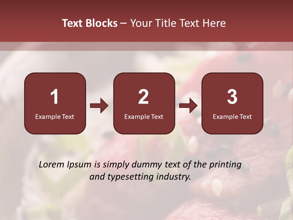 Fillet Course Grain PowerPoint Template