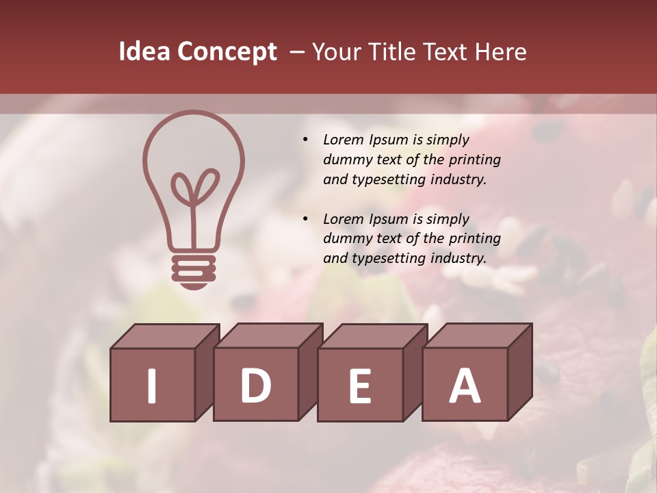 Fillet Course Grain PowerPoint Template