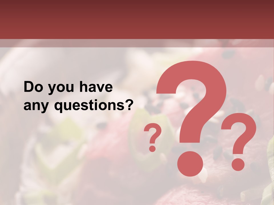 Fillet Course Grain PowerPoint Template