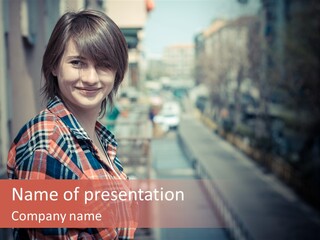 Hipster Expression Smiling PowerPoint Template