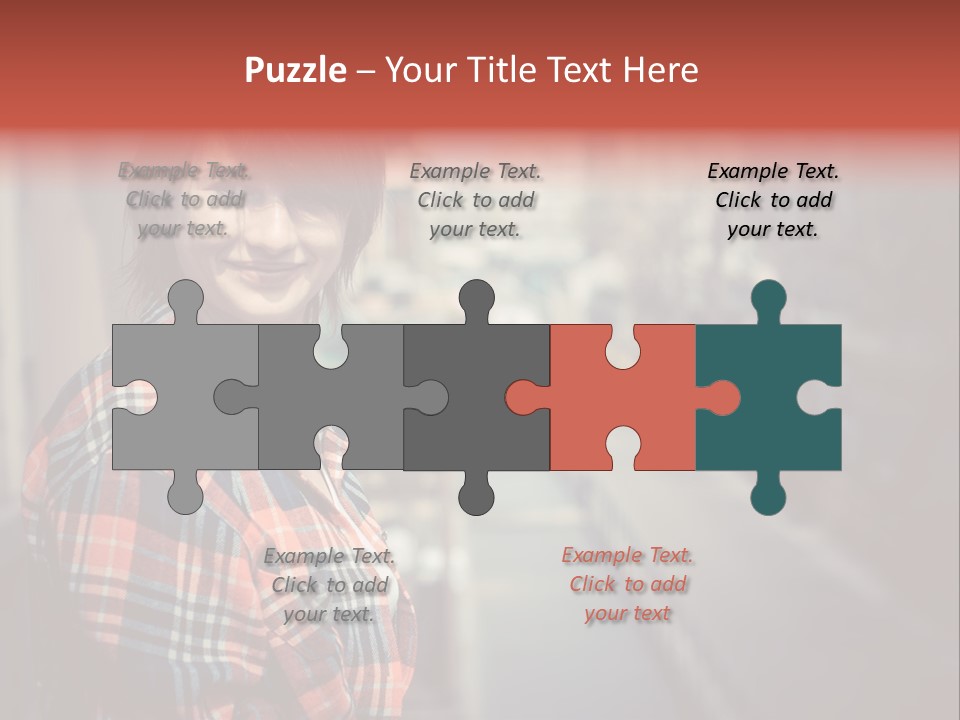 Hipster Expression Smiling PowerPoint Template